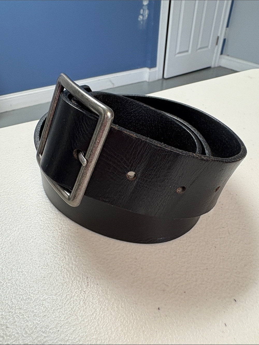 Leather Belt by  J Crew Sz 42